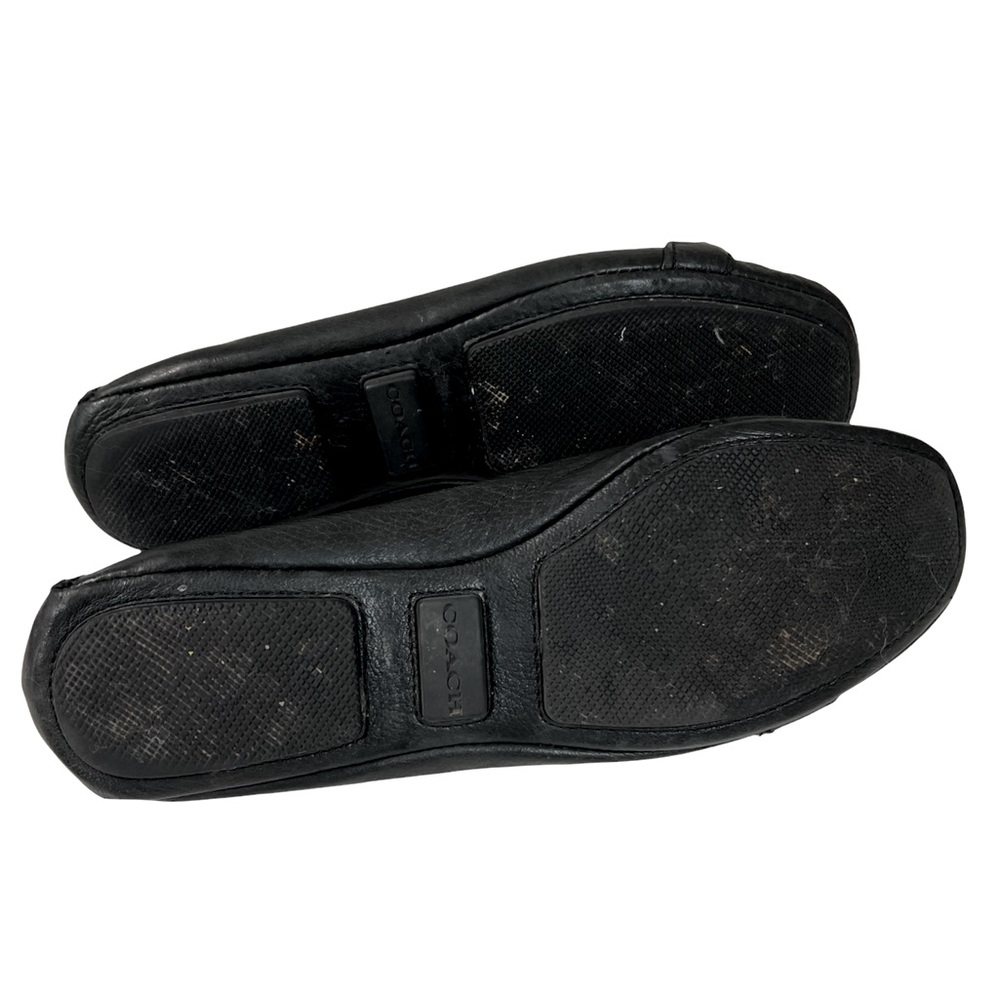 COACH vintage loafer Leather Black Slip On Flats - Picture 7 of 14